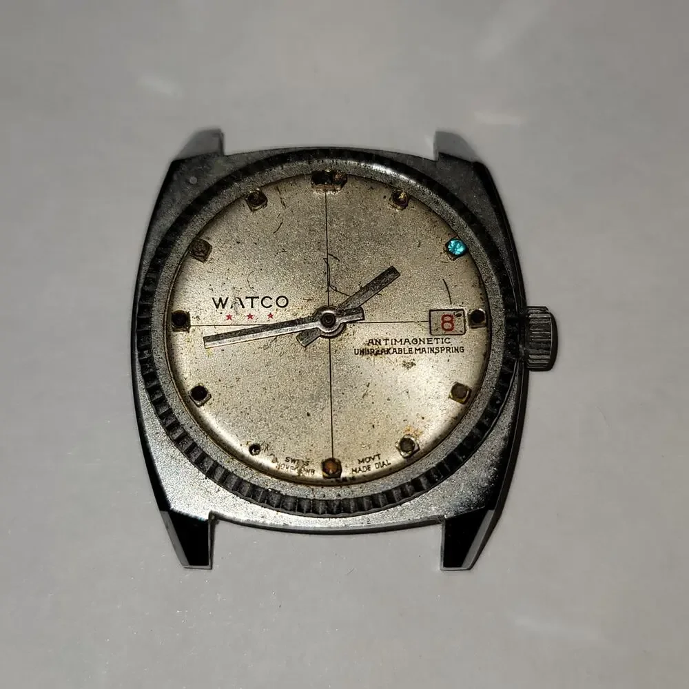 WATCO Parts watch steampunk no besel art and crafts silver